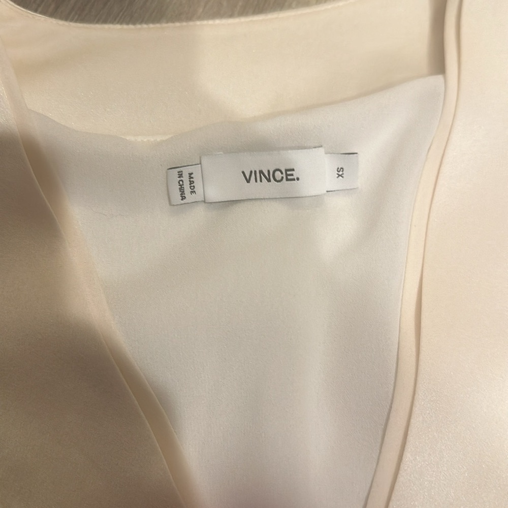 Vince White Sleeveless Tunic with Relaxed Fit - Picture 4 of 9